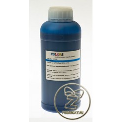 Эко сольвентные чернила Colors AF Cyan (голубой), 1000 ml